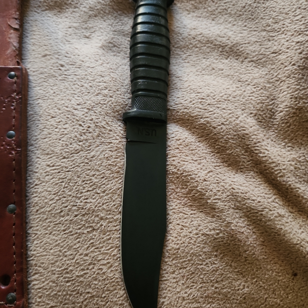 1940 Colonial mark 1 USN knife with original leather sheath - Picture 6 of 12